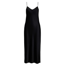 Polo Ralph Lauren Satin Midi Slip Kjole, Polo Black 